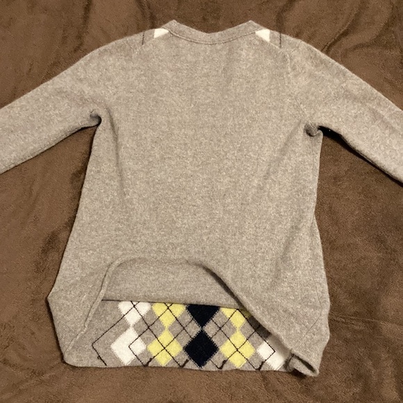 J Crew Cashmere Argyle Sweater - Picture 6 of 6